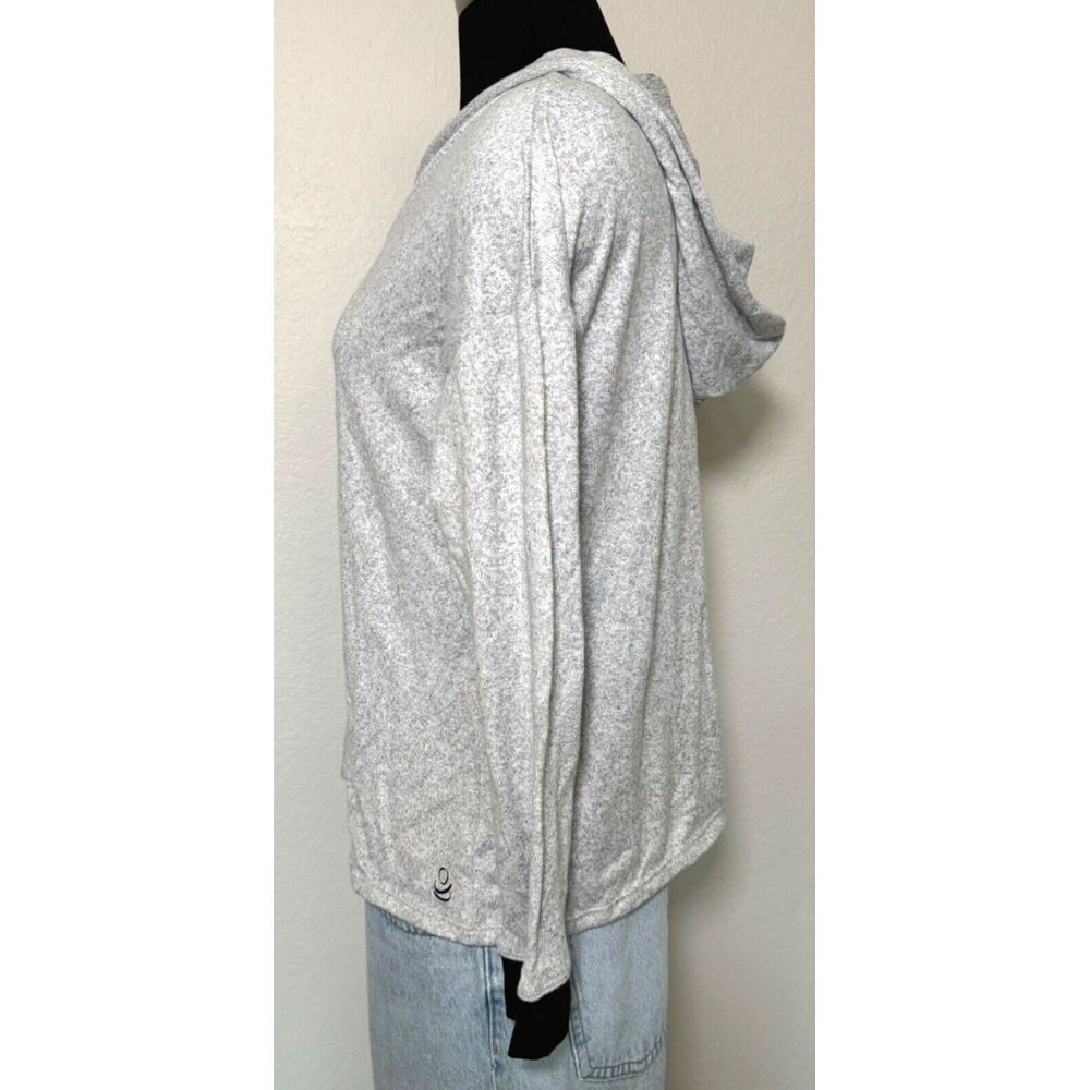 Cuddl Duds Lightweight Comfort Hoodie Rib Trim Women Size PM Ivory A470041 - Picture 2 of 10